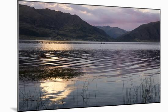 Quatro Lagunas (Four Lakes) in Evening Light in the Andes, Peru, South America-Peter Groenendijk-Mounted Photographic Print