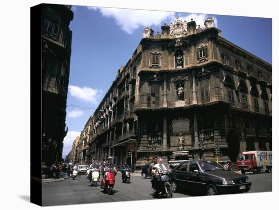 Quattro Canti, Palermo, Sicily, Italy-Peter Thompson-Stretched Canvas