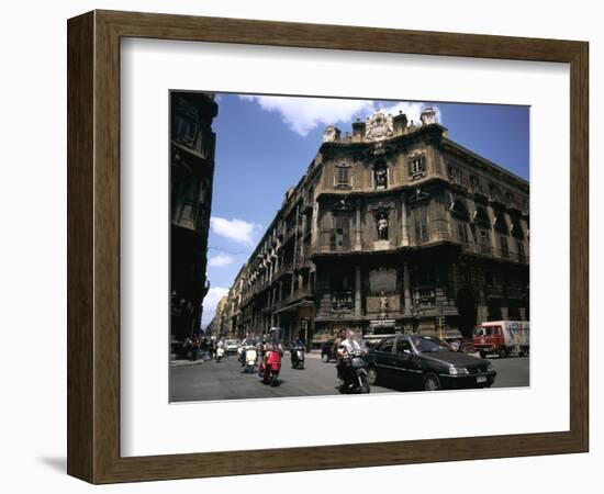 Quattro Canti, Palermo, Sicily, Italy-Peter Thompson-Framed Photographic Print