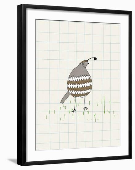 Quavering Quail-Lisa Stickley-Framed Giclee Print