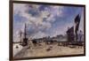 Quay at Honfleur-Johan Barthold Jongkind-Framed Giclee Print