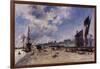 Quay at Honfleur-Johan Barthold Jongkind-Framed Giclee Print