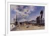 Quay at Honfleur-Johan Barthold Jongkind-Framed Giclee Print