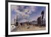 Quay at Honfleur-Johan Barthold Jongkind-Framed Giclee Print