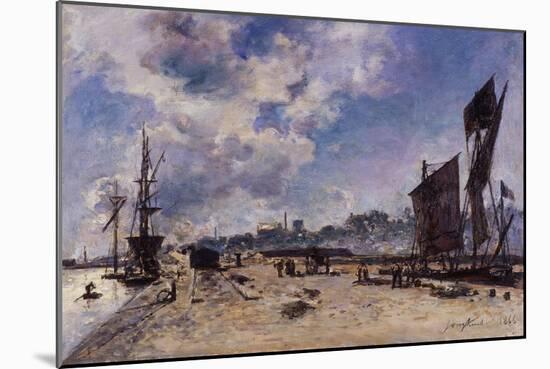 Quay at Honfleur-Johan Barthold Jongkind-Mounted Giclee Print