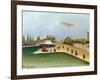 Quay at Ivry, circa 1908-Henri Rousseau-Framed Giclee Print