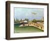 Quay at Ivry, circa 1908-Henri Rousseau-Framed Giclee Print