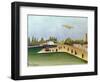 Quay at Ivry, circa 1908-Henri Rousseau-Framed Giclee Print