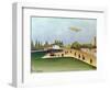 Quay at Ivry, circa 1908-Henri Rousseau-Framed Giclee Print