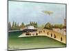 Quay at Ivry, circa 1908-Henri Rousseau-Mounted Giclee Print