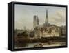 Quay De Paris-Johannes Bosboom-Framed Stretched Canvas