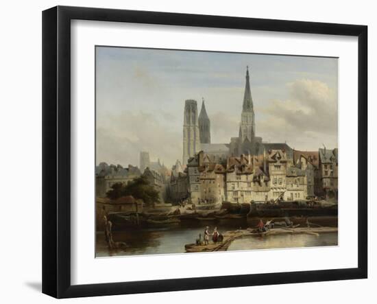 Quay De Paris-Johannes Bosboom-Framed Art Print