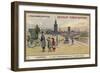 Quay for Embarkation on Transatlantic Liners, Liverpool-null-Framed Giclee Print