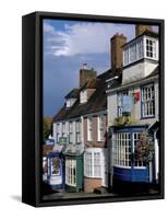 Quay Lane, Lymington, Hampshire, England, United Kingdom-Jean Brooks-Framed Stretched Canvas