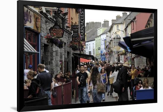 Quay Street, Galway, County Galway, Connacht, Republic of Ireland-Gary Cook-Framed Photographic Print