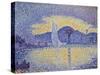 Quay Wall with Lighthouse, 1898-Paul Signac-Stretched Canvas