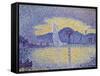 Quay Wall with Lighthouse, 1898-Paul Signac-Framed Stretched Canvas