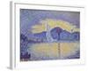 Quay Wall with Lighthouse, 1898-Paul Signac-Framed Giclee Print