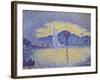 Quay Wall with Lighthouse, 1898-Paul Signac-Framed Giclee Print