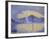 Quay Wall with Lighthouse, 1898-Paul Signac-Framed Giclee Print