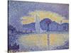Quay Wall with Lighthouse, 1898-Paul Signac-Stretched Canvas