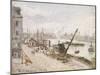 Quayside at Le Havre, 1903-Camille Pissarro-Mounted Premium Giclee Print