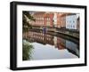 Quayside Buildings Reflected in the River Wensum, Norwich, Norfolk, England, United Kingdom, Europe-Mark Sunderland-Framed Photographic Print
