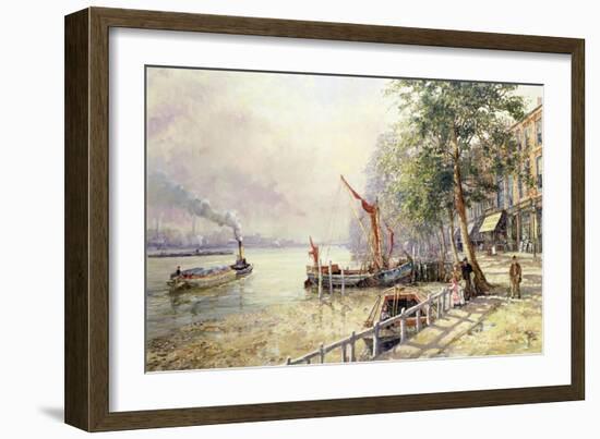 Quayside, Cheyne Walk, Chelsea-John Sutton-Framed Giclee Print