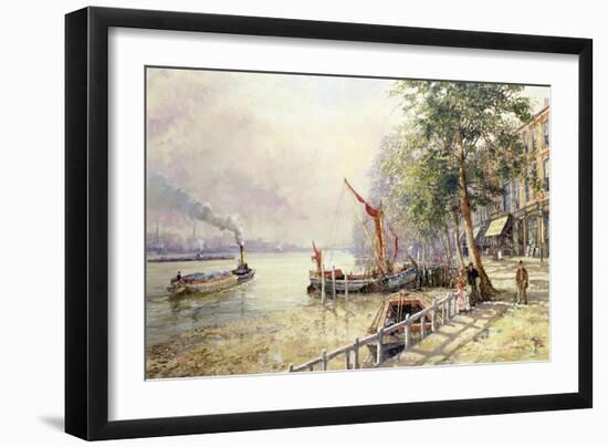 Quayside, Cheyne Walk, Chelsea-John Sutton-Framed Giclee Print