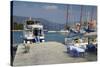 Quayside, Fiskardo, Kefalonia, Greece-Peter Thompson-Stretched Canvas