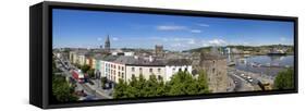 Quayside, Reginald's Tower, River Suir, Waterford City, County Waterford, Republic of Ireland-null-Framed Stretched Canvas