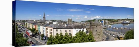 Quayside, Reginald's Tower, River Suir, Waterford City, County Waterford, Republic of Ireland-null-Stretched Canvas