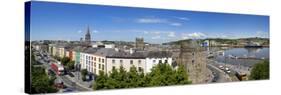 Quayside, Reginald's Tower, River Suir, Waterford City, County Waterford, Republic of Ireland-null-Stretched Canvas