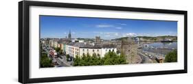 Quayside, Reginald's Tower, River Suir, Waterford City, County Waterford, Republic of Ireland-null-Framed Photographic Print