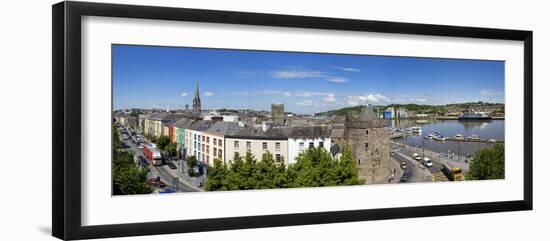 Quayside, Reginald's Tower, River Suir, Waterford City, County Waterford, Republic of Ireland-null-Framed Photographic Print