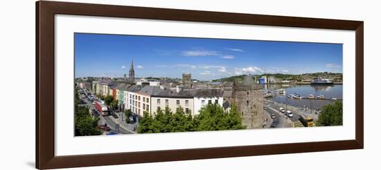 Quayside, Reginald's Tower, River Suir, Waterford City, County Waterford, Republic of Ireland-null-Framed Photographic Print