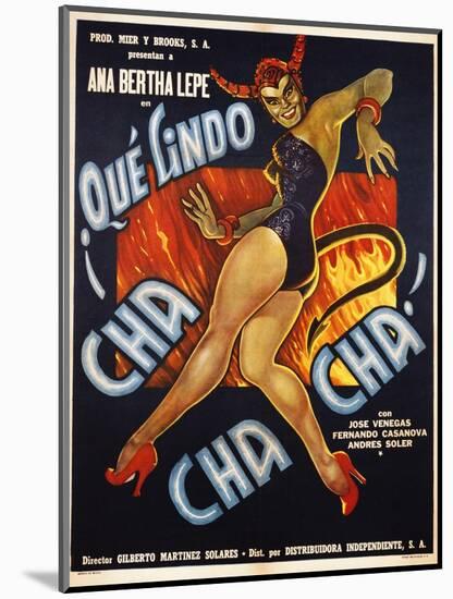 Que Lindo Cha Cha Cha! Movie Poster-null-Mounted Giclee Print