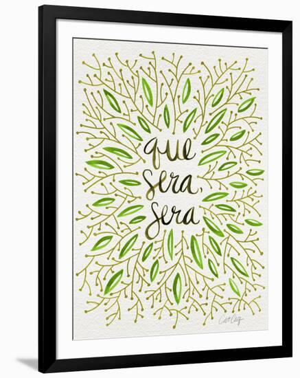 Que Sera Sera Green-Cat Coquillette-Framed Giclee Print