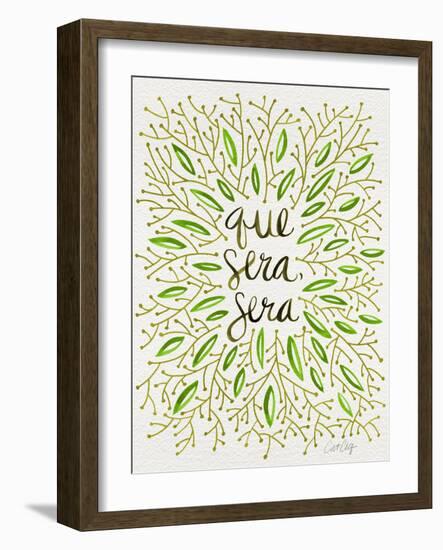 Que Sera Sera Green-Cat Coquillette-Framed Giclee Print