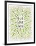 Que Sera Sera Green-Cat Coquillette-Framed Art Print