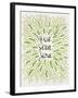 Que Sera Sera Green-Cat Coquillette-Framed Giclee Print