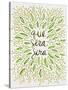 Que Sera Sera Green-Cat Coquillette-Stretched Canvas