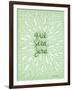 Que Sera Sera Mint-Cat Coquillette-Framed Art Print