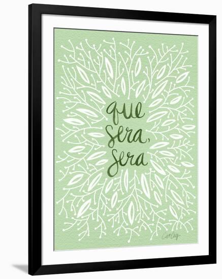 Que Sera Sera Mint-Cat Coquillette-Framed Art Print