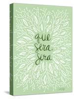 Que Sera Sera Mint-Cat Coquillette-Stretched Canvas