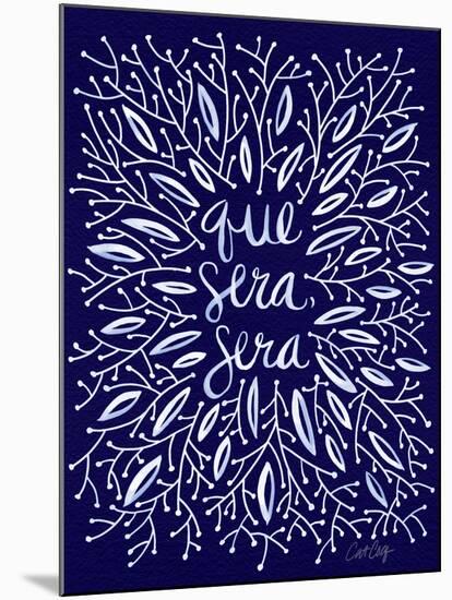 Que Sera Sera Navy-Cat Coquillette-Mounted Giclee Print