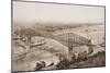 Quebec Bridge over the St. Lawrence River, Canada, Illustration from 'The Outline of History' by…-English School-Mounted Giclee Print