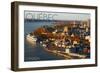 Quebec, Canada - Aerial-Lantern Press-Framed Art Print