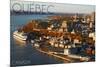 Quebec, Canada - Aerial-Lantern Press-Mounted Art Print