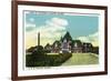 Quebec, Canada - Canadian Pacific Railroad Station Exterior-Lantern Press-Framed Premium Giclee Print